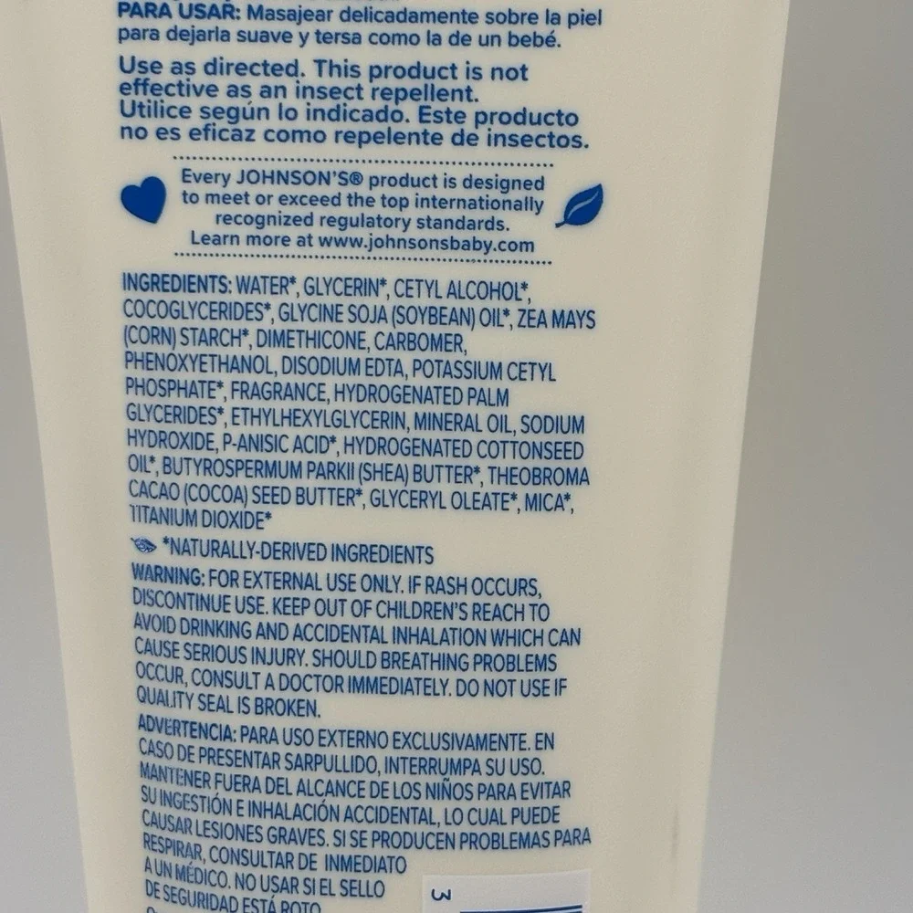 Johnson's Creamy Oil for Baby, Moisturizing Body Lotion with Shea & Cocoa Butter